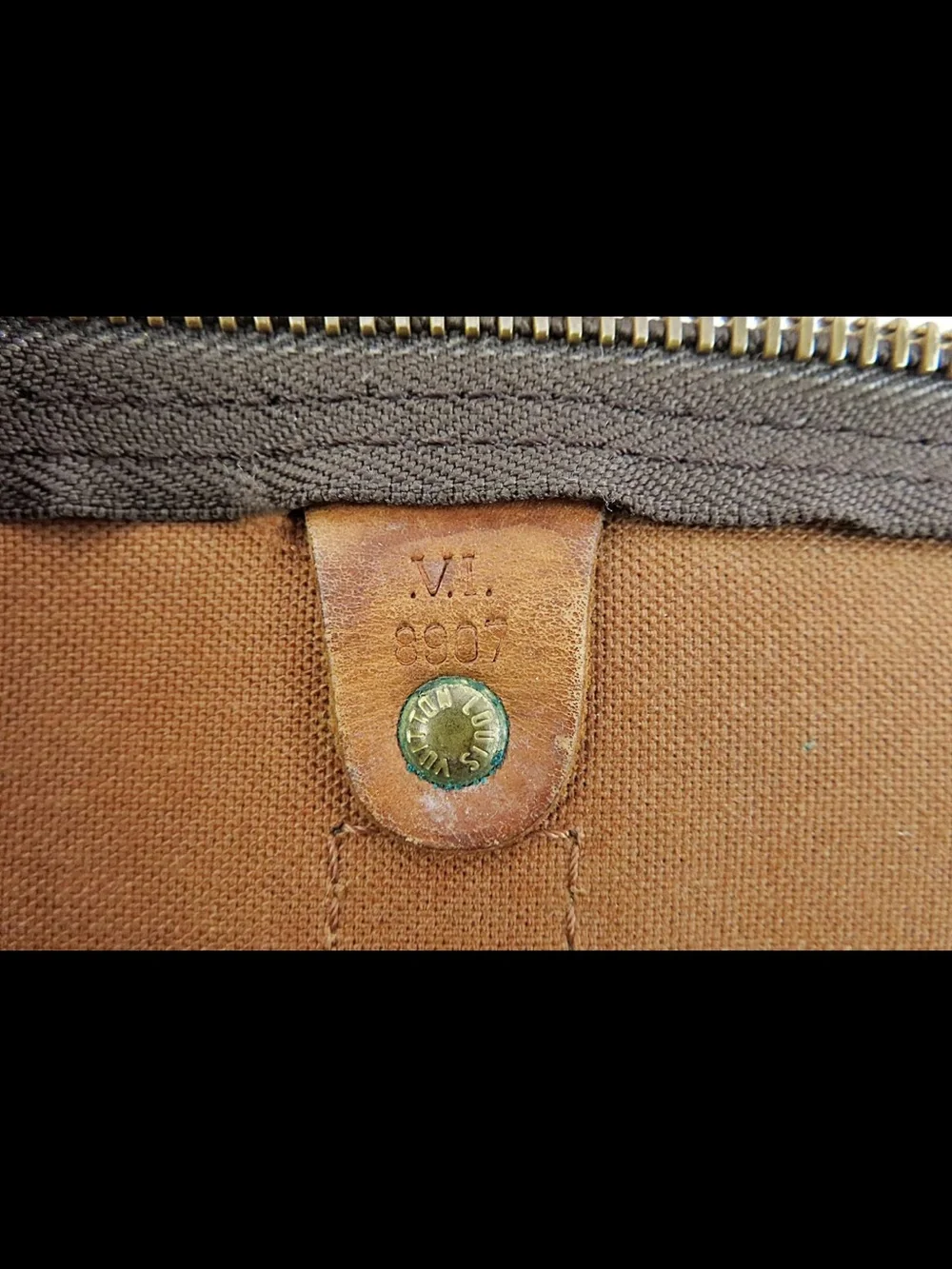 Louis Vuitton Brown Monogram Travel Duffel with Tan Leather Strap